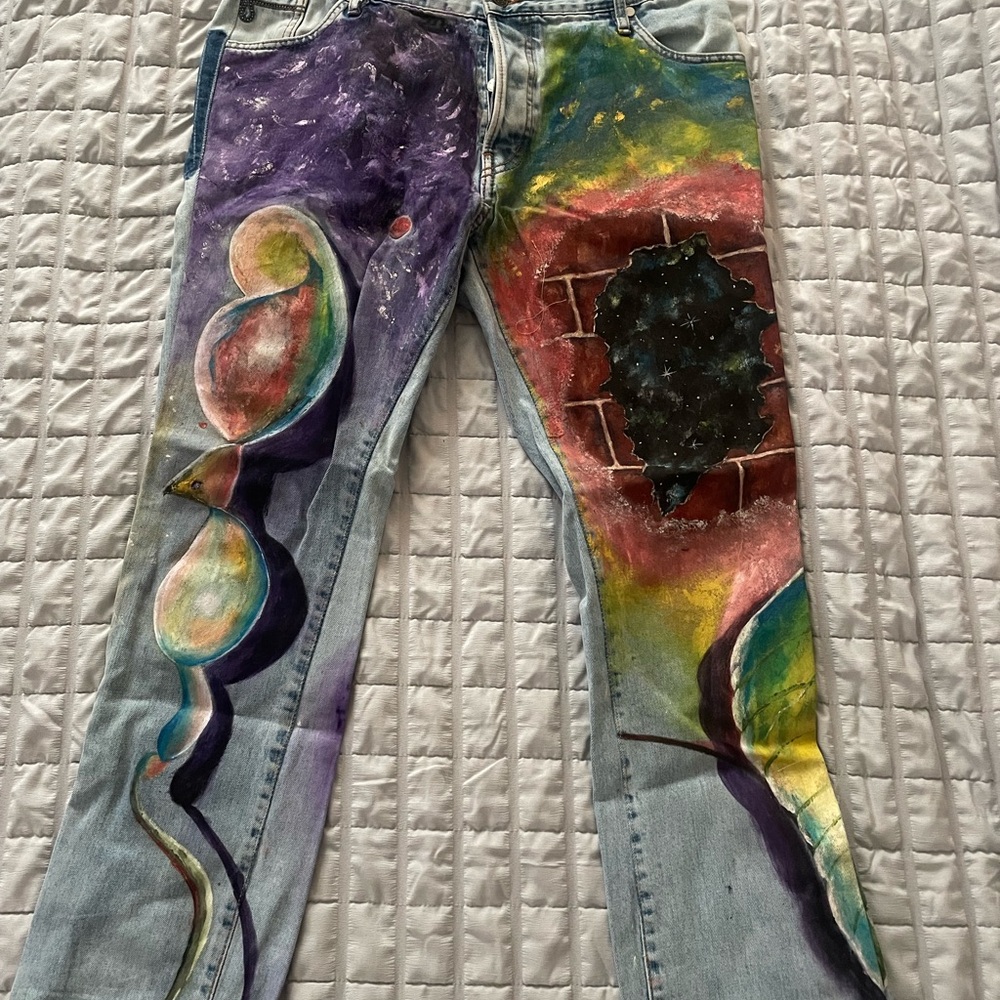 Artistic Multicolor men’s Jeans